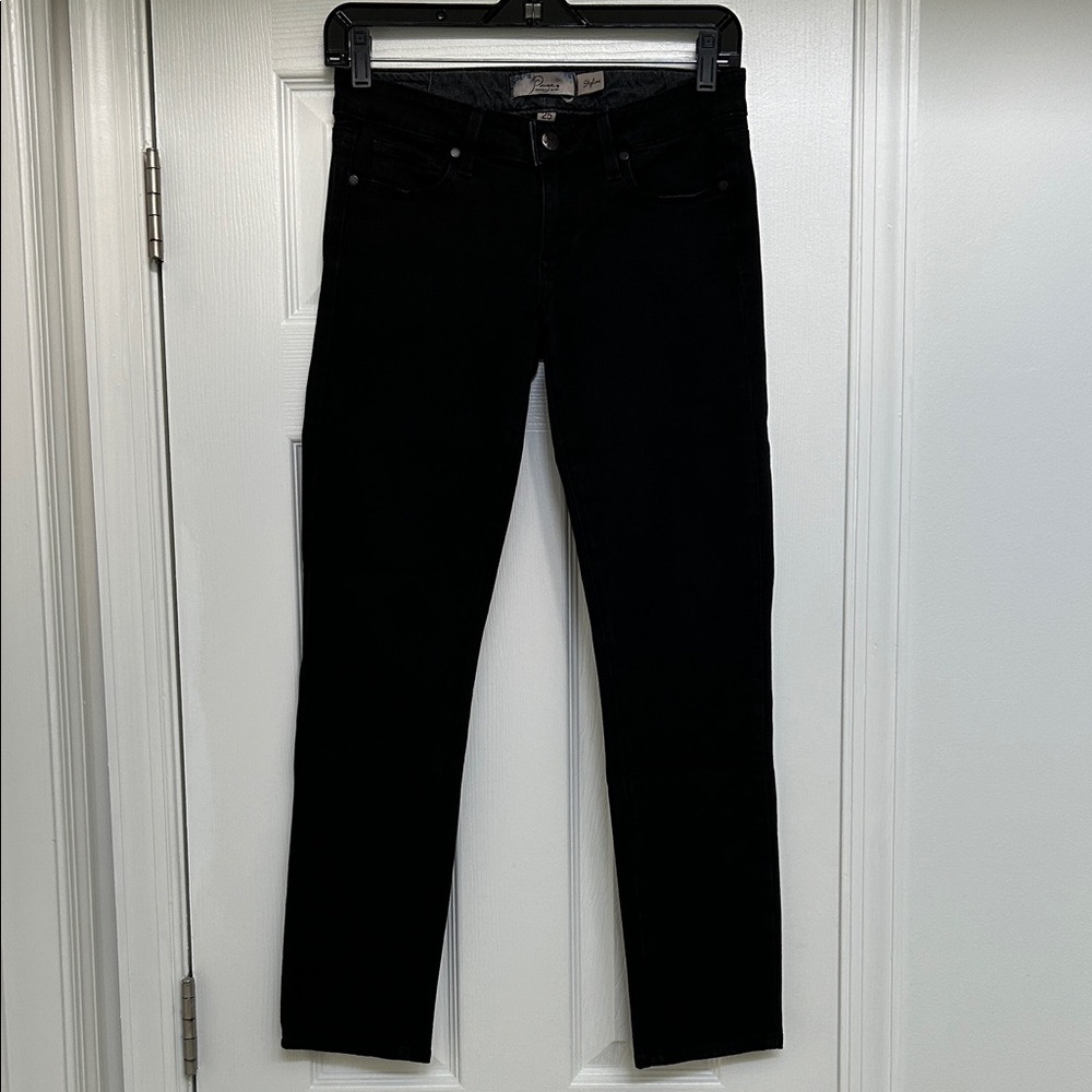 PAIGE Women's Classic Black Skinny Jeans